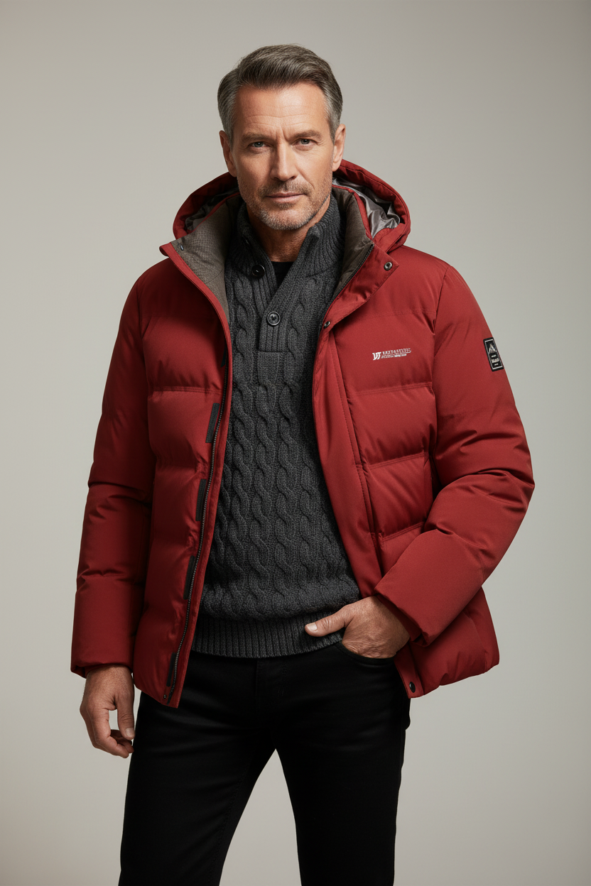 Trenrik - Abrigo con Capucha Casual Estiloso
