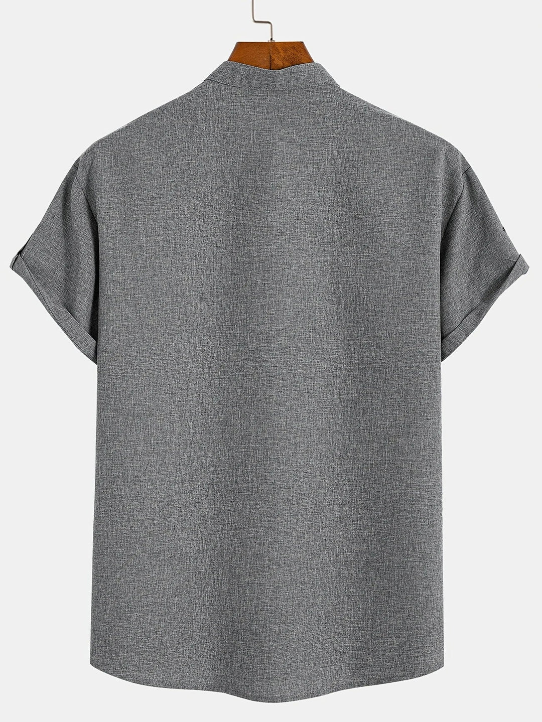 Harlan - Camisa de cuello alto texturizada