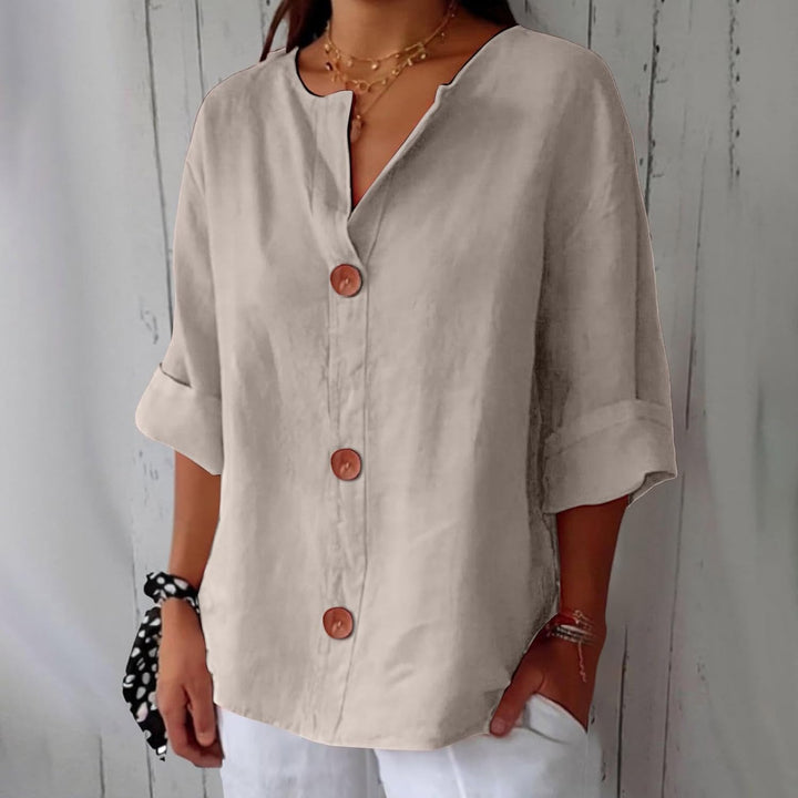 Piera - Blusa de lino fresca