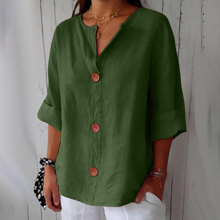 Piera - Blusa de lino fresca