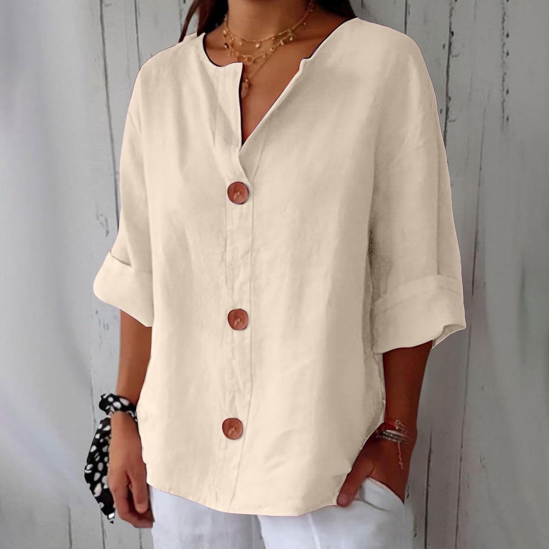 Piera - Blusa de lino fresca