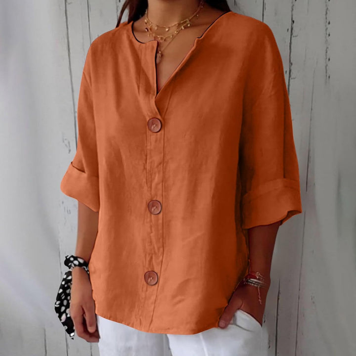 Piera - Blusa de lino fresca