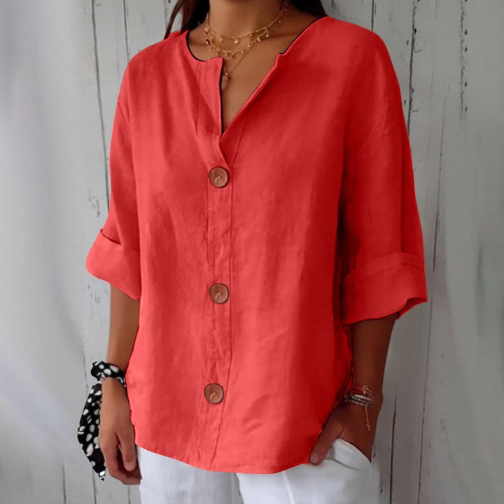 Piera - Blusa de lino fresca