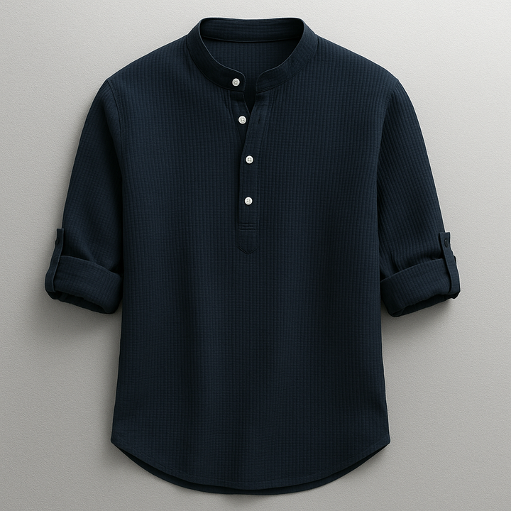 Thorne - Camisa de botones de tacto suave