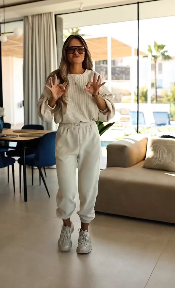 Nirell - Conjunto coordinado de punto de dos piezas