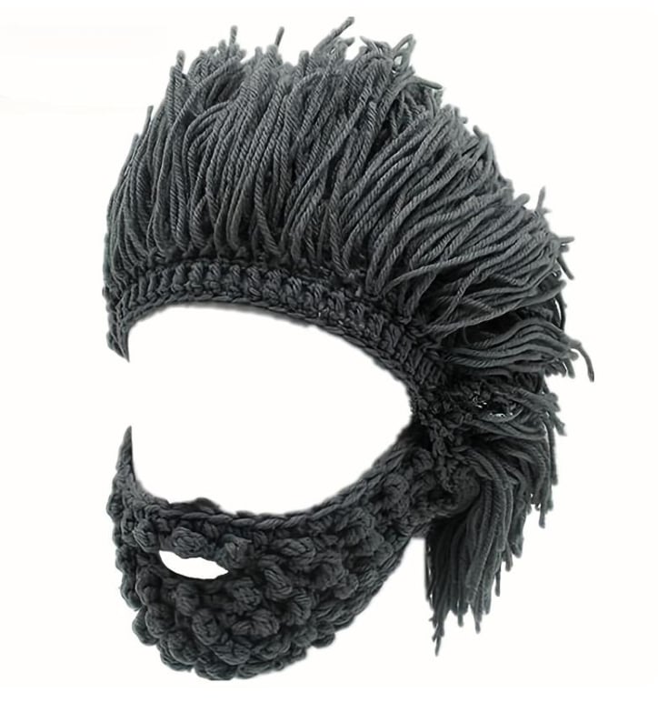 Braviron - Gorro con Barba Tejida
