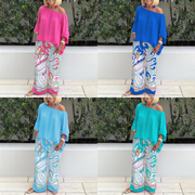 Brinette - Conjunto de blusa y pantalón palazzo