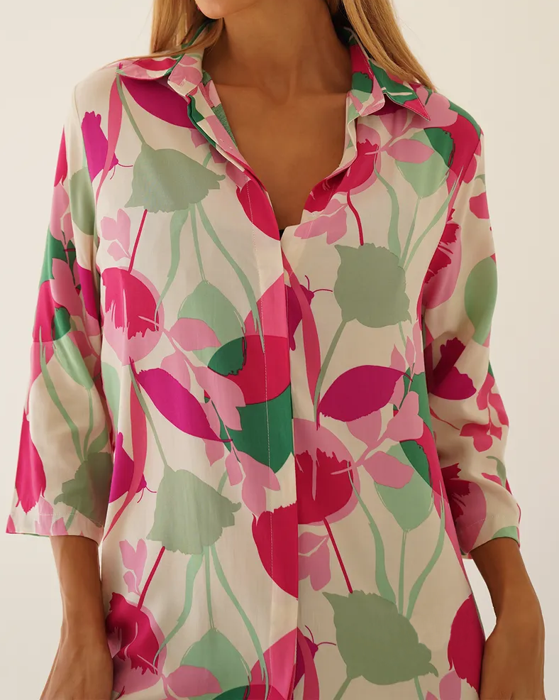 Daniela - Camisa salida de baño larga