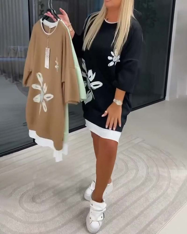 Helia - Vestido tipo sudadera de tacto suave