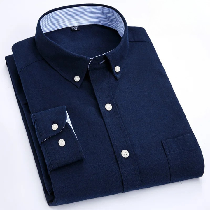 Edison - Camisa de botones de manga larga premium