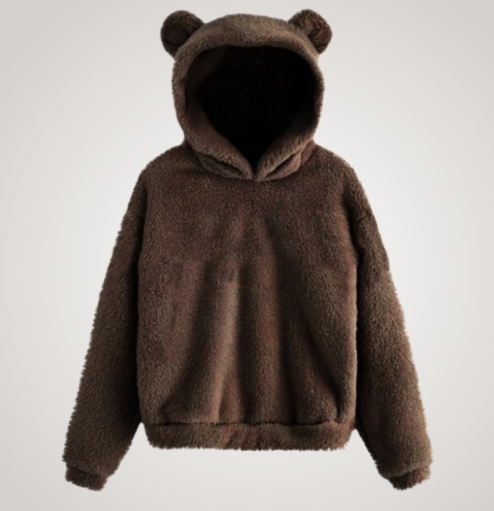 Tialyn - Sudadera con capucha estilo teddy