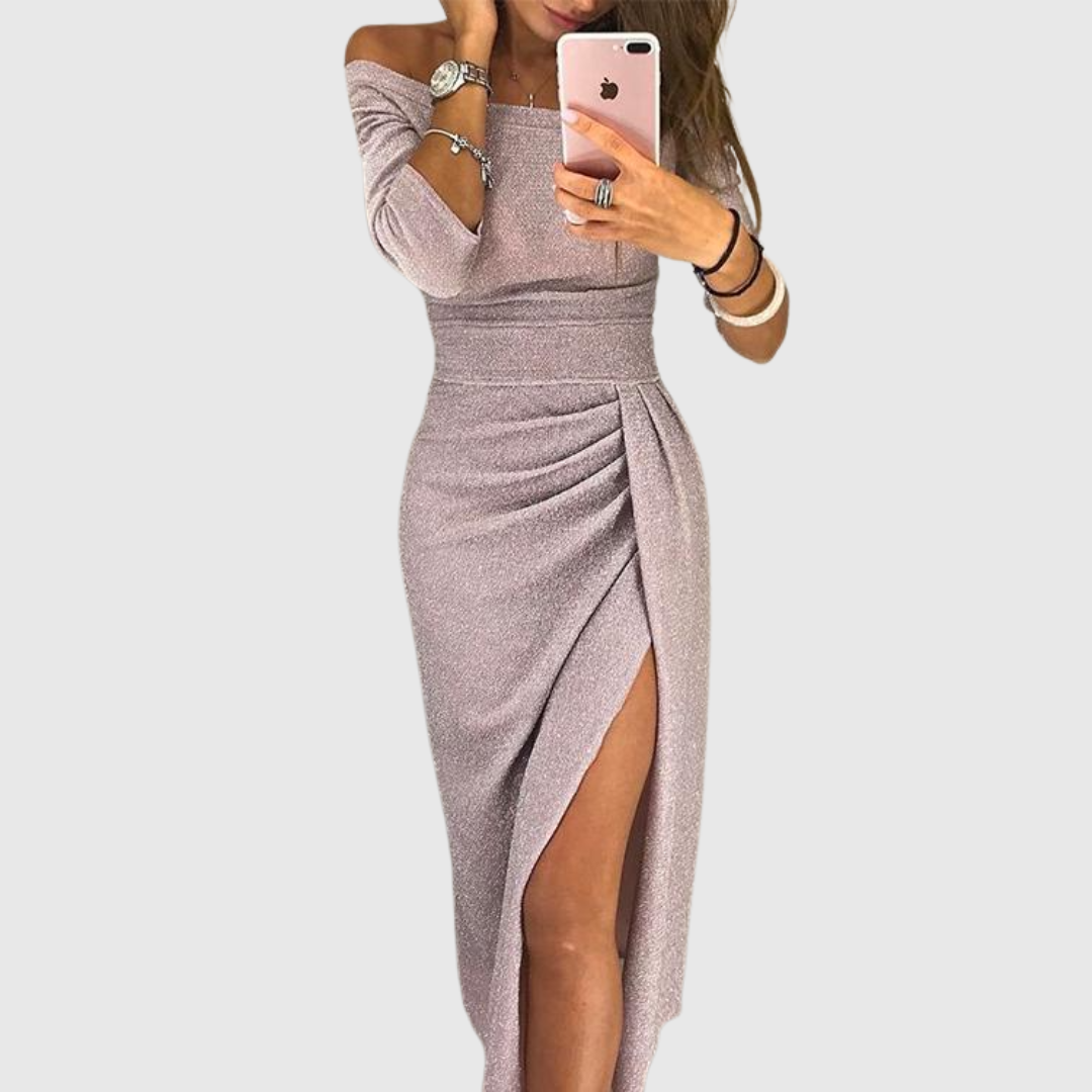 Evalora - Vestido Midi Casual Elegante