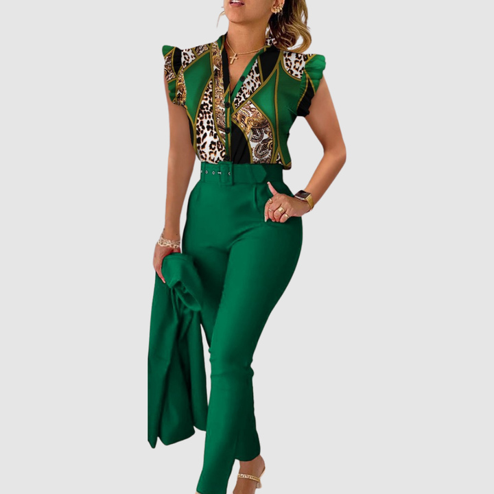 Ginevra - Conjunto boho de dos piezas de tacto suave
