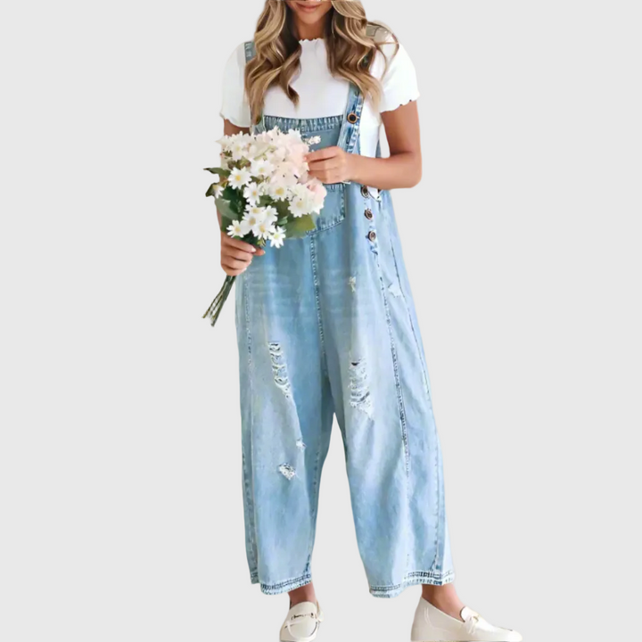 Yuna - Jumpsuit de lavado vintage