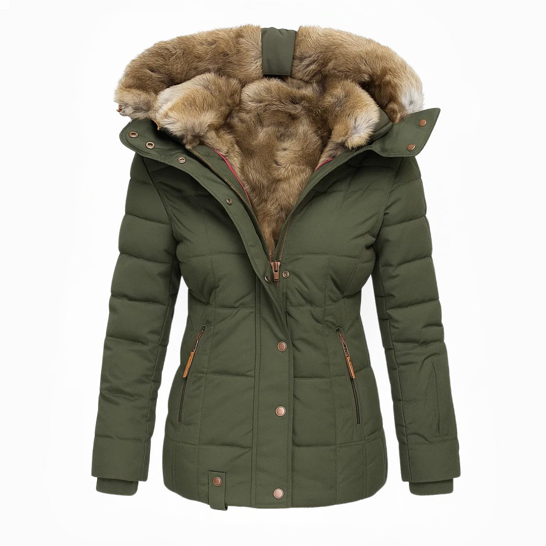 Laurinra - Abrigo con Capucha Casual Estiloso