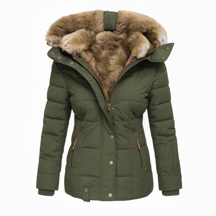 Laurinra - Abrigo con Capucha Casual Estiloso