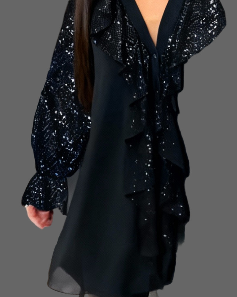 Elarienne - Vestido Mini Casual Estiloso