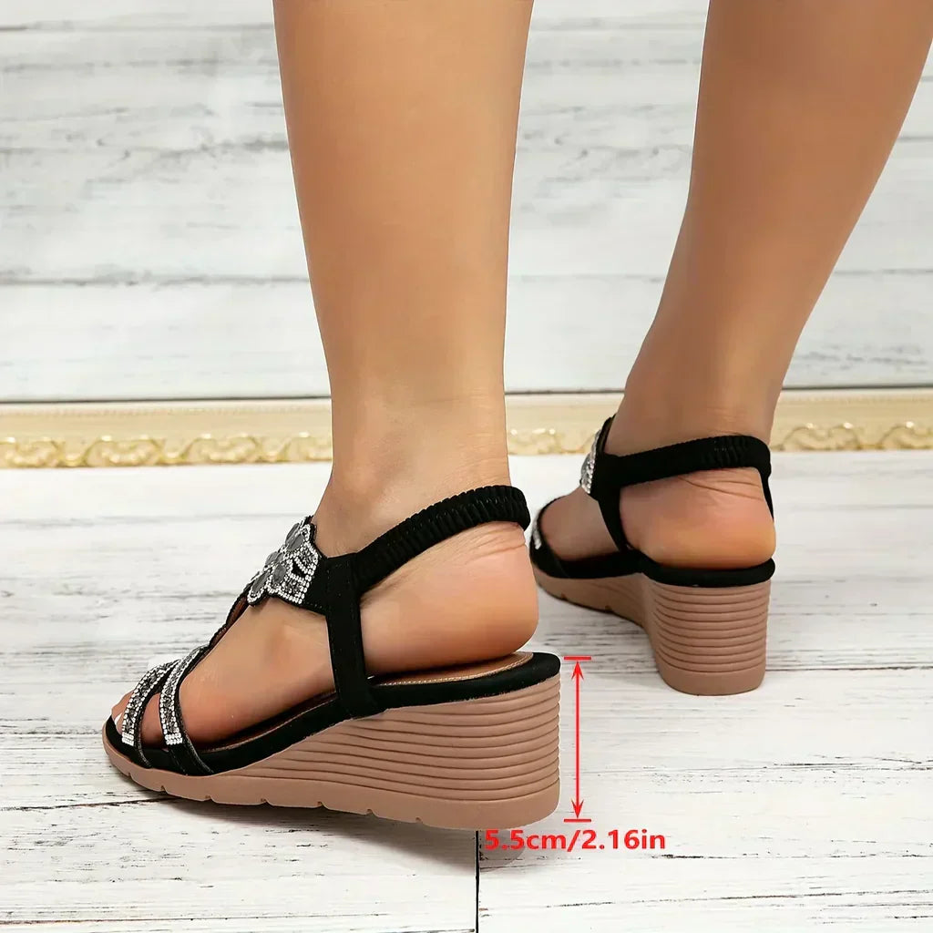 Kirelda - Sandalias de cuña elegantes