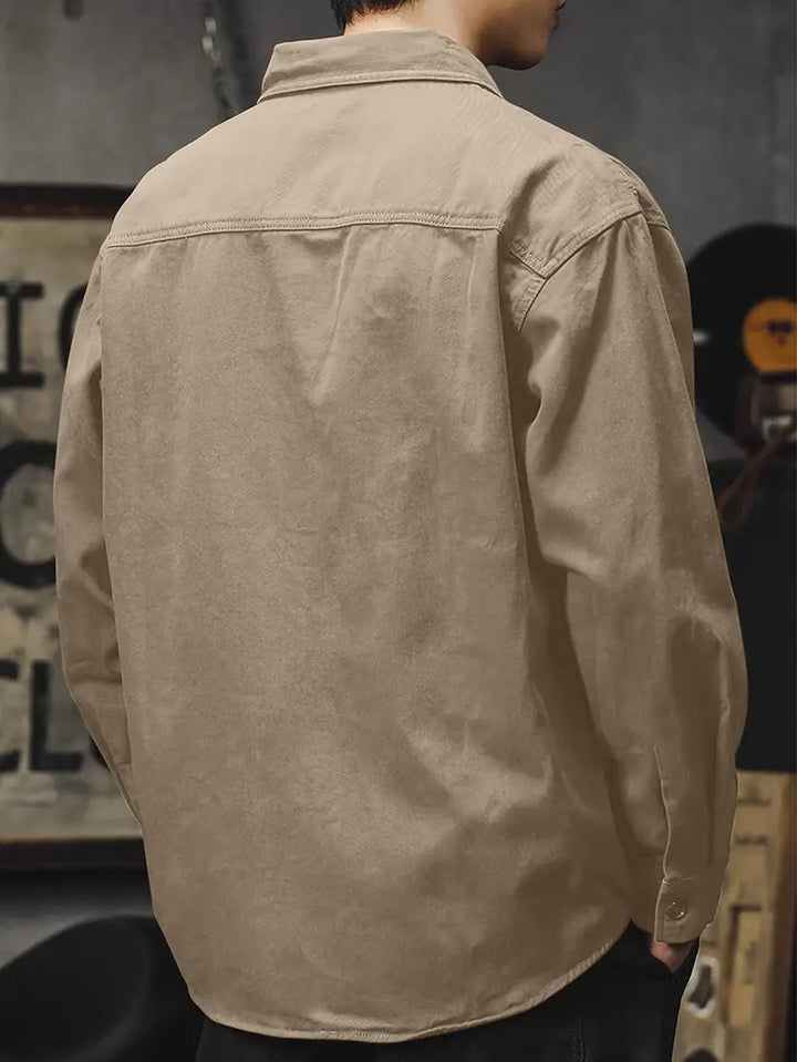 Crispian - Chaqueta tipo camisa casual elegante