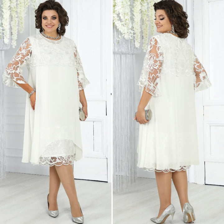 Lirona - Vestido midi casual elegante