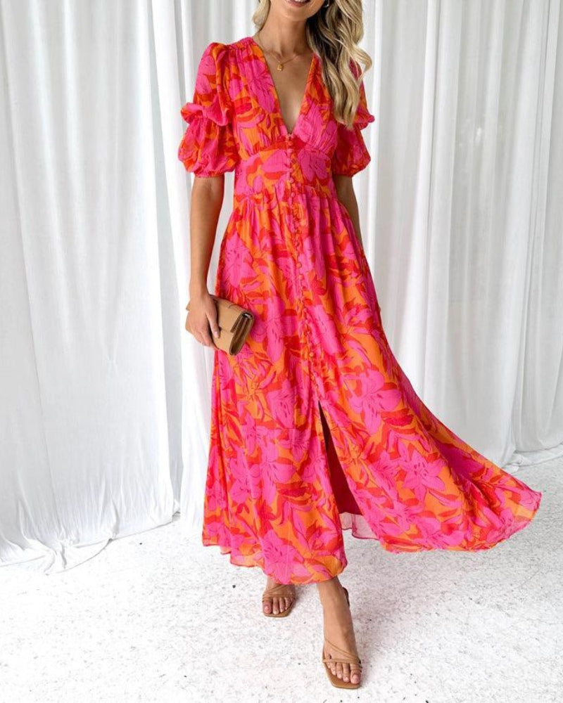 Gerina - Vestido maxi vaporoso