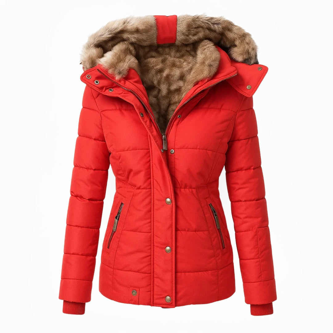 Laurinra - Abrigo con Capucha Casual Estiloso