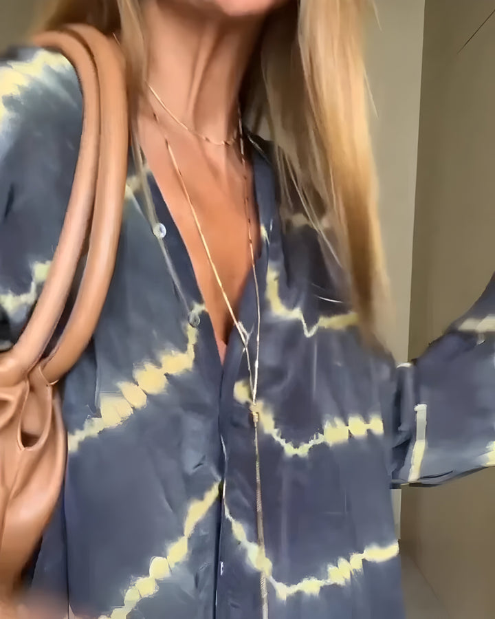 Aviyra - Vestido maxi boho a rayas con acabado suave al tacto
