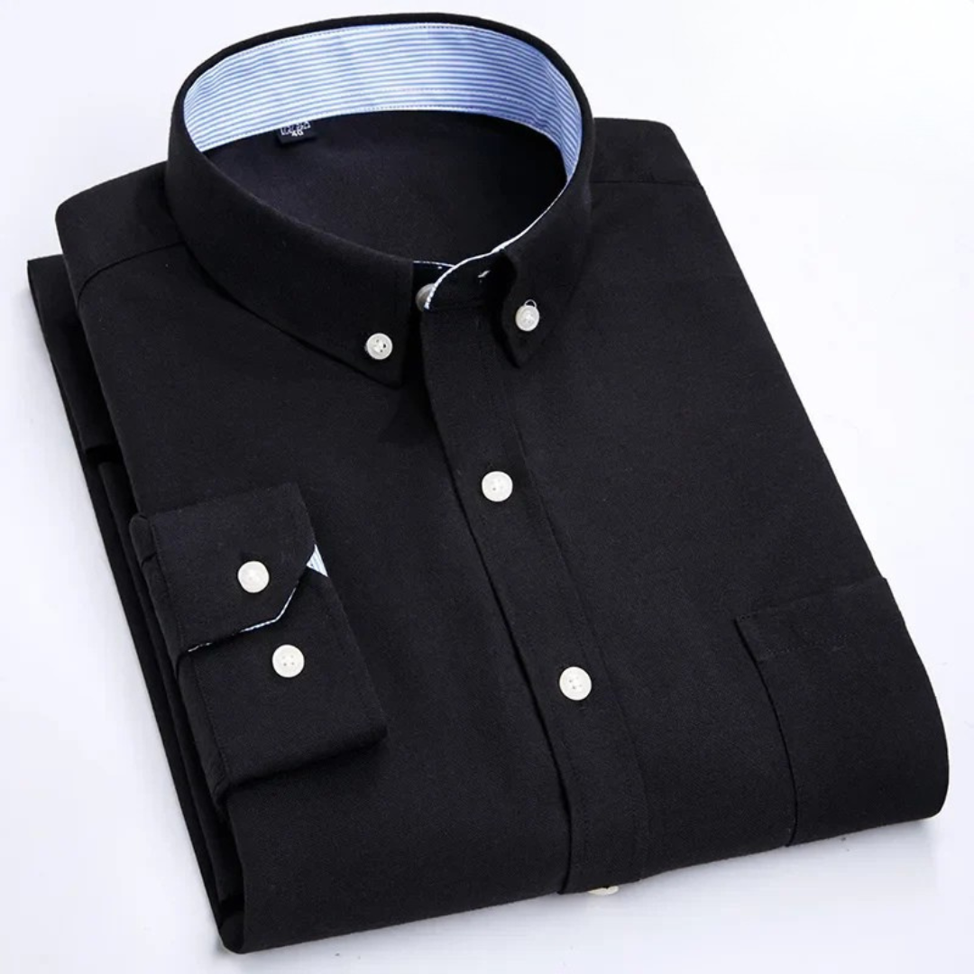 Edison - Camisa de botones de manga larga premium