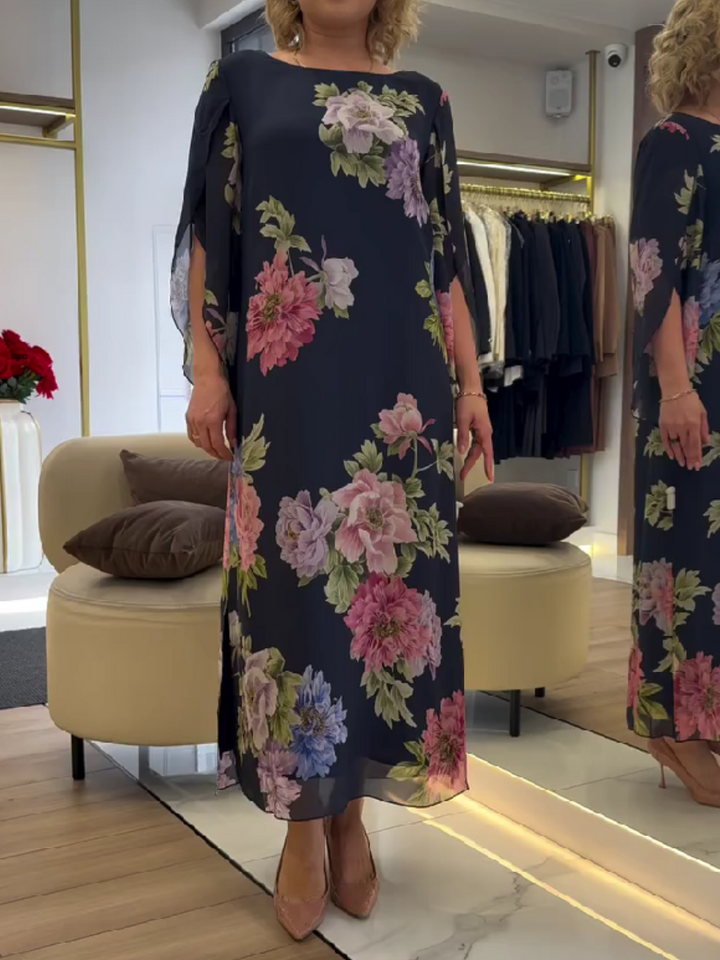 Halle - Vestido maxi floral holgado