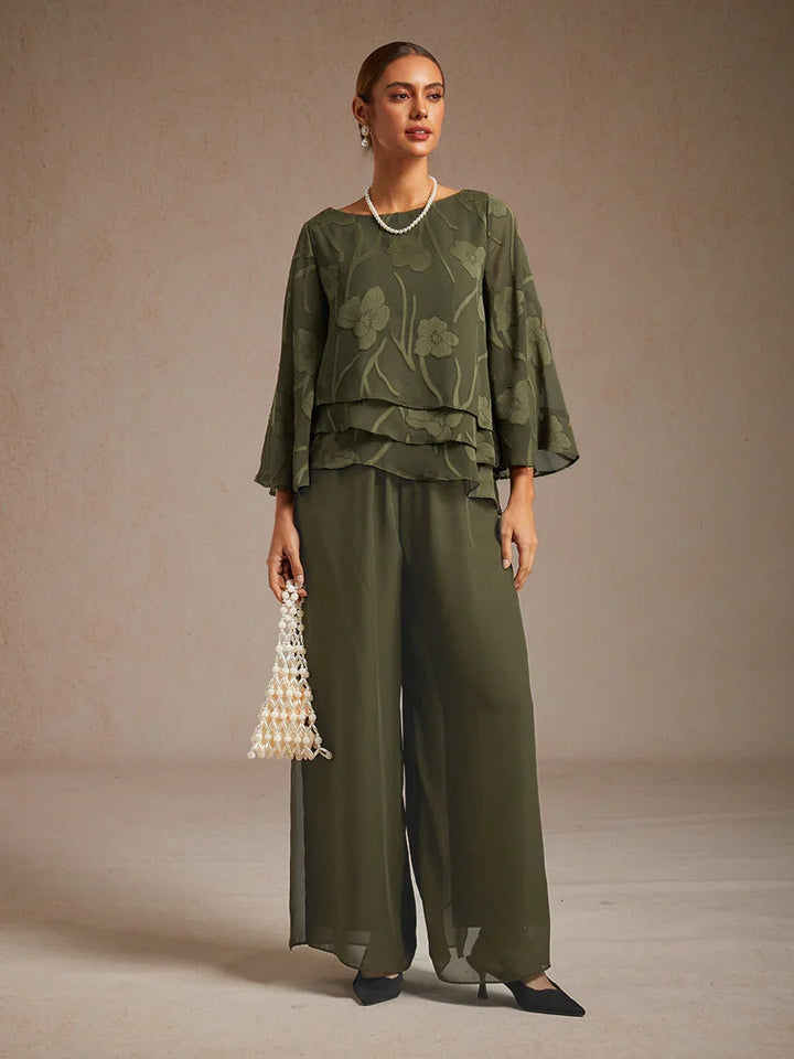 Tairess - Pantalón de pierna ancha