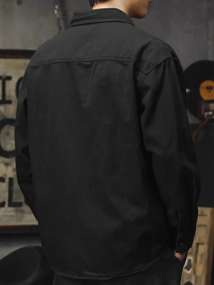 Crispian - Chaqueta tipo camisa casual elegante