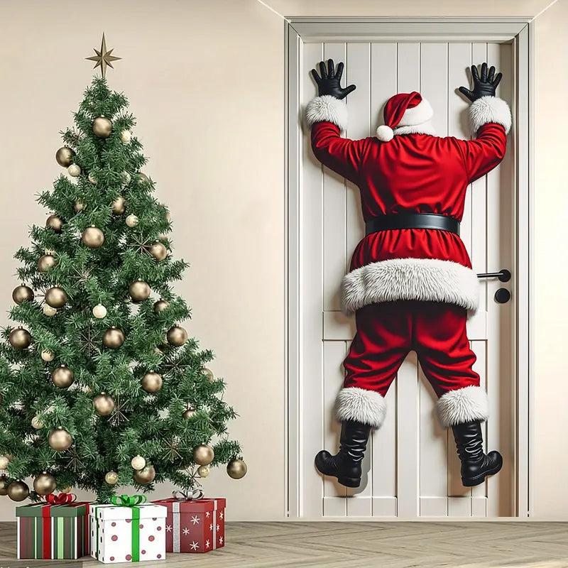 Madeline - Decoración Navideña de Santa para Colgar en la Puerta