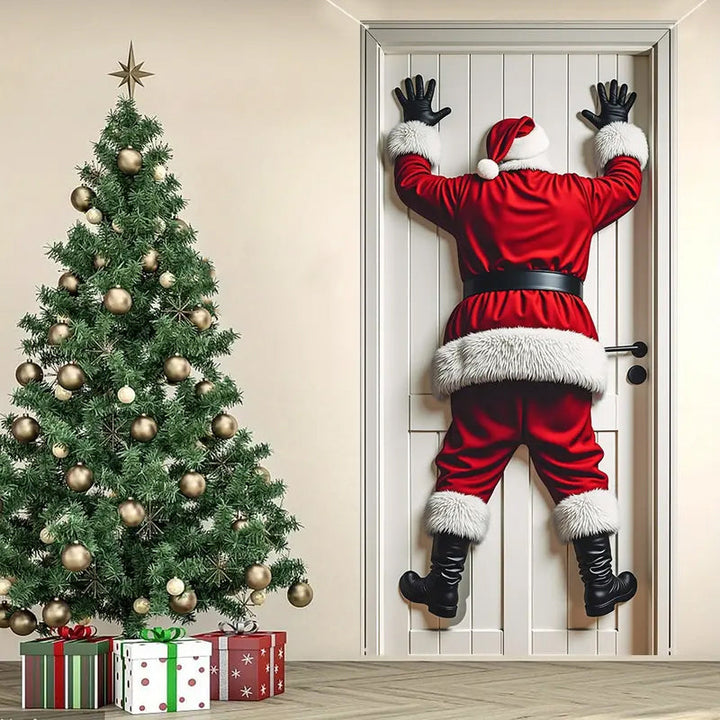 Madeline - Decoración Navideña de Santa para Colgar en la Puerta