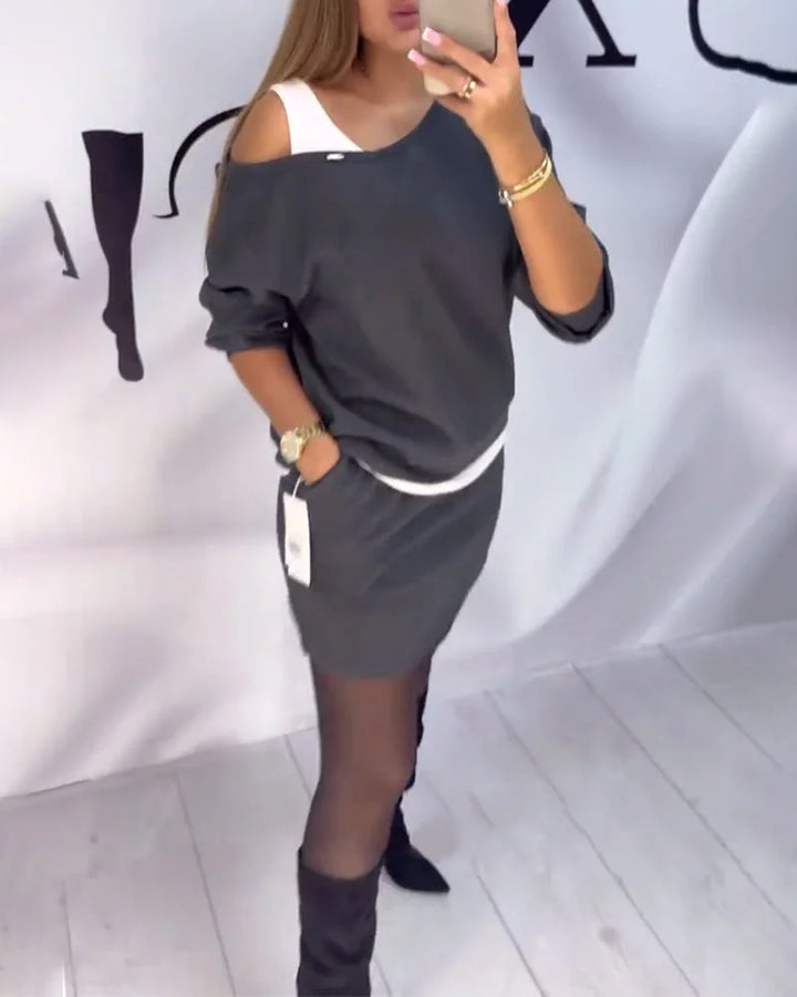 Darcella - Conjunto de dos piezas casual elegante