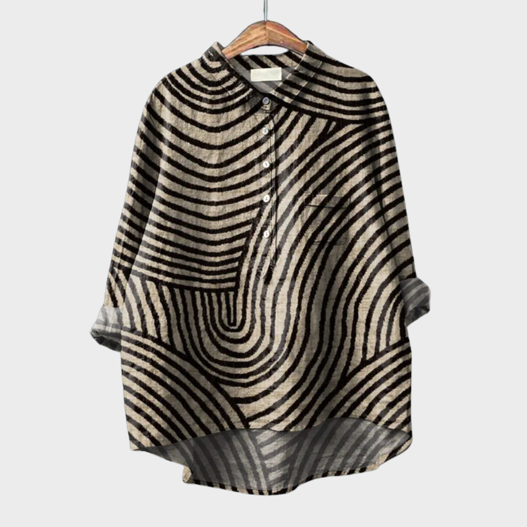 Primrose - Blusa artística de manga larga