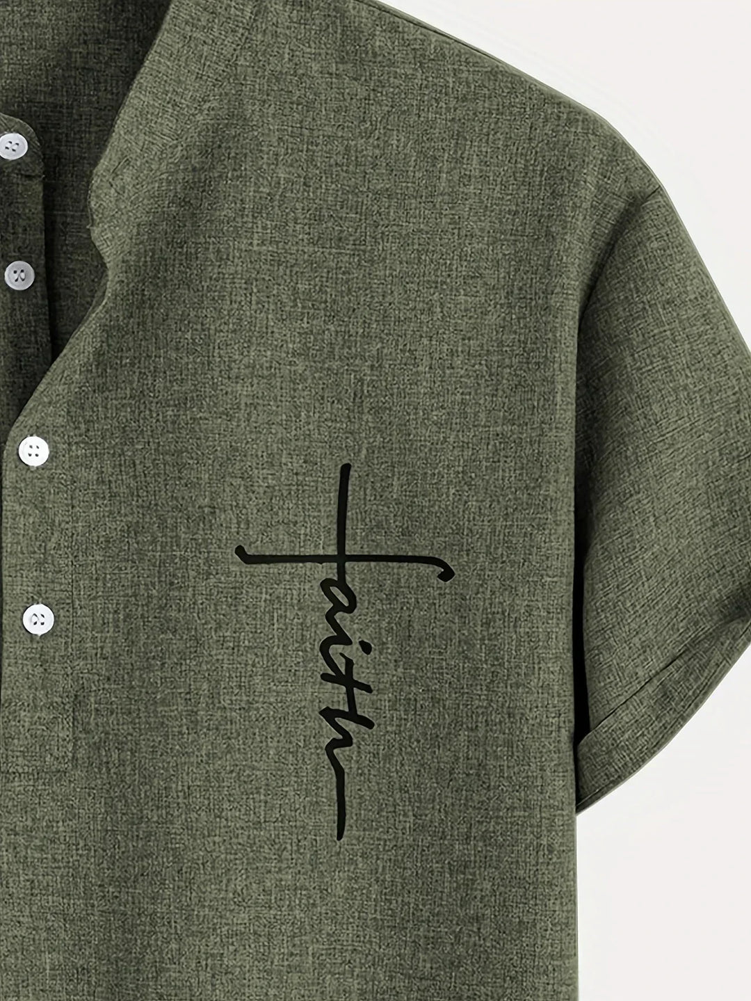 Harlan - Camisa de cuello alto texturizada