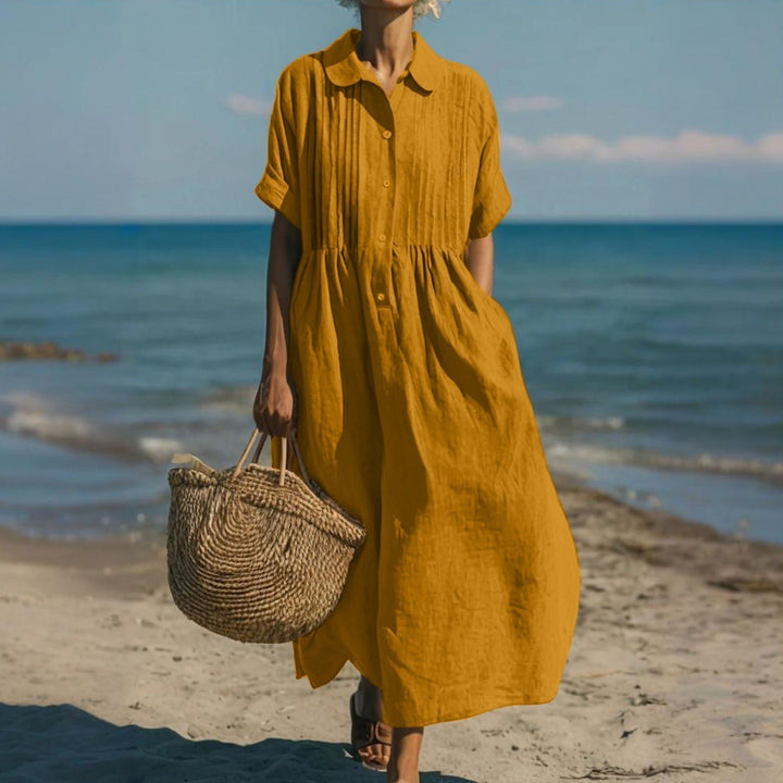 Florinelle - Vestido camisero maxi con botones