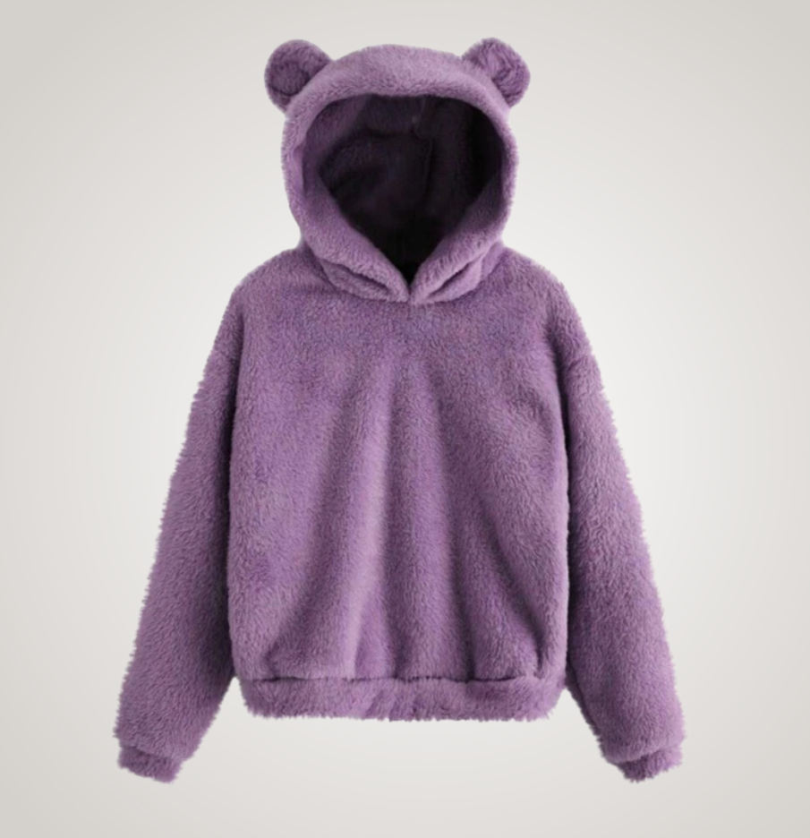 Tialyn - Sudadera con capucha estilo teddy