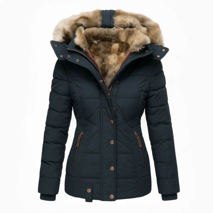 Laurinra - Abrigo con Capucha Casual Estiloso