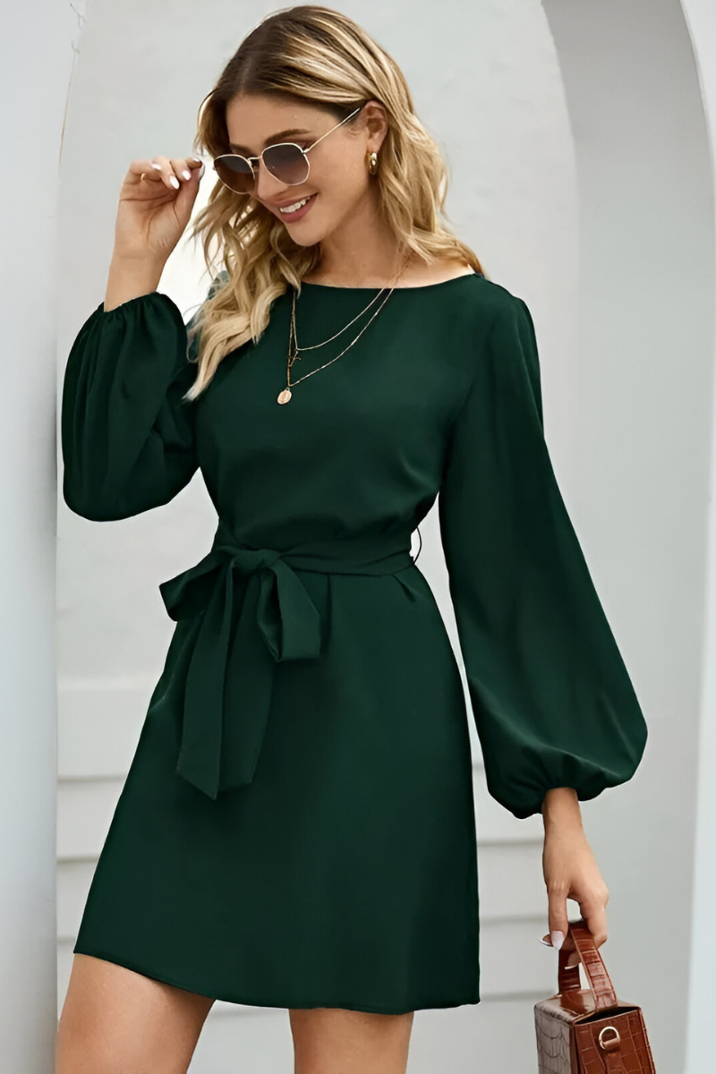 Trinity - Vestido Casual Elegante con Cinturón