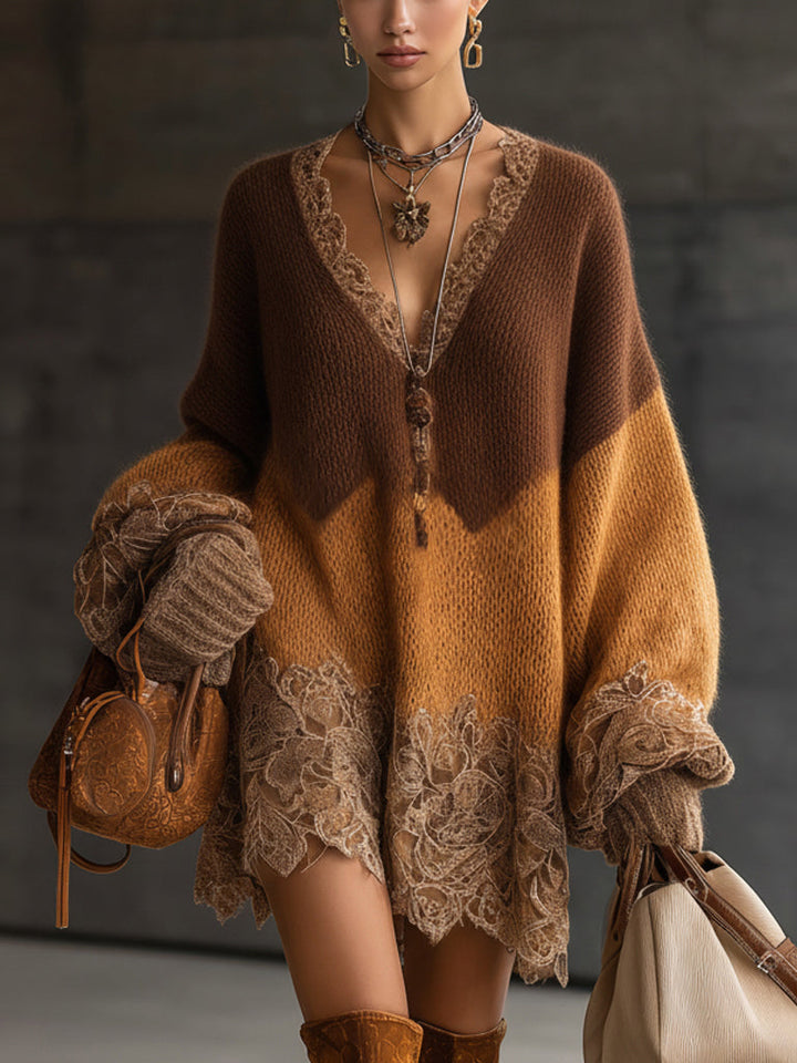 Addyson - Vestido Suéter Casual con Estilo