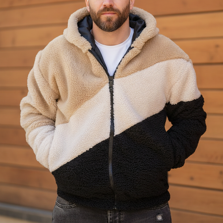 Solivar - Chamarra con capucha y cierre suave