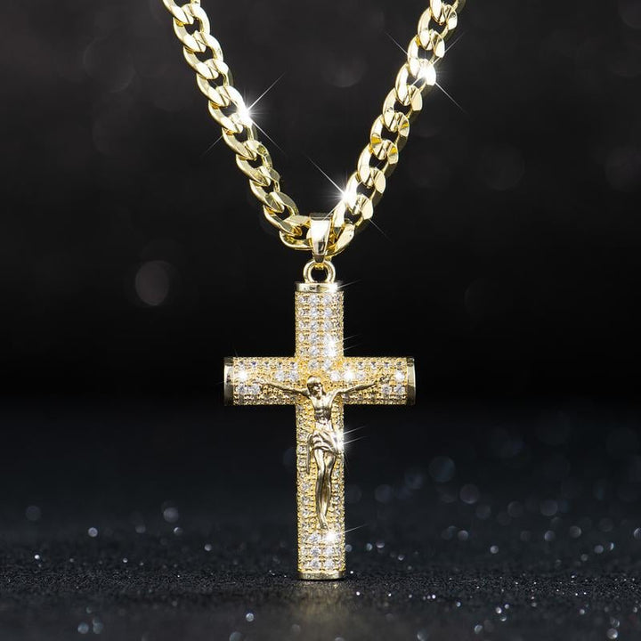 Elarayne - Collar con Colgante de Cruz