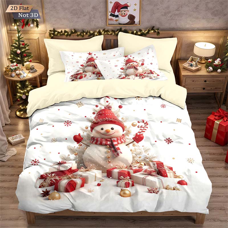 Inyarae - Juego de Ropa de Cama Navideña