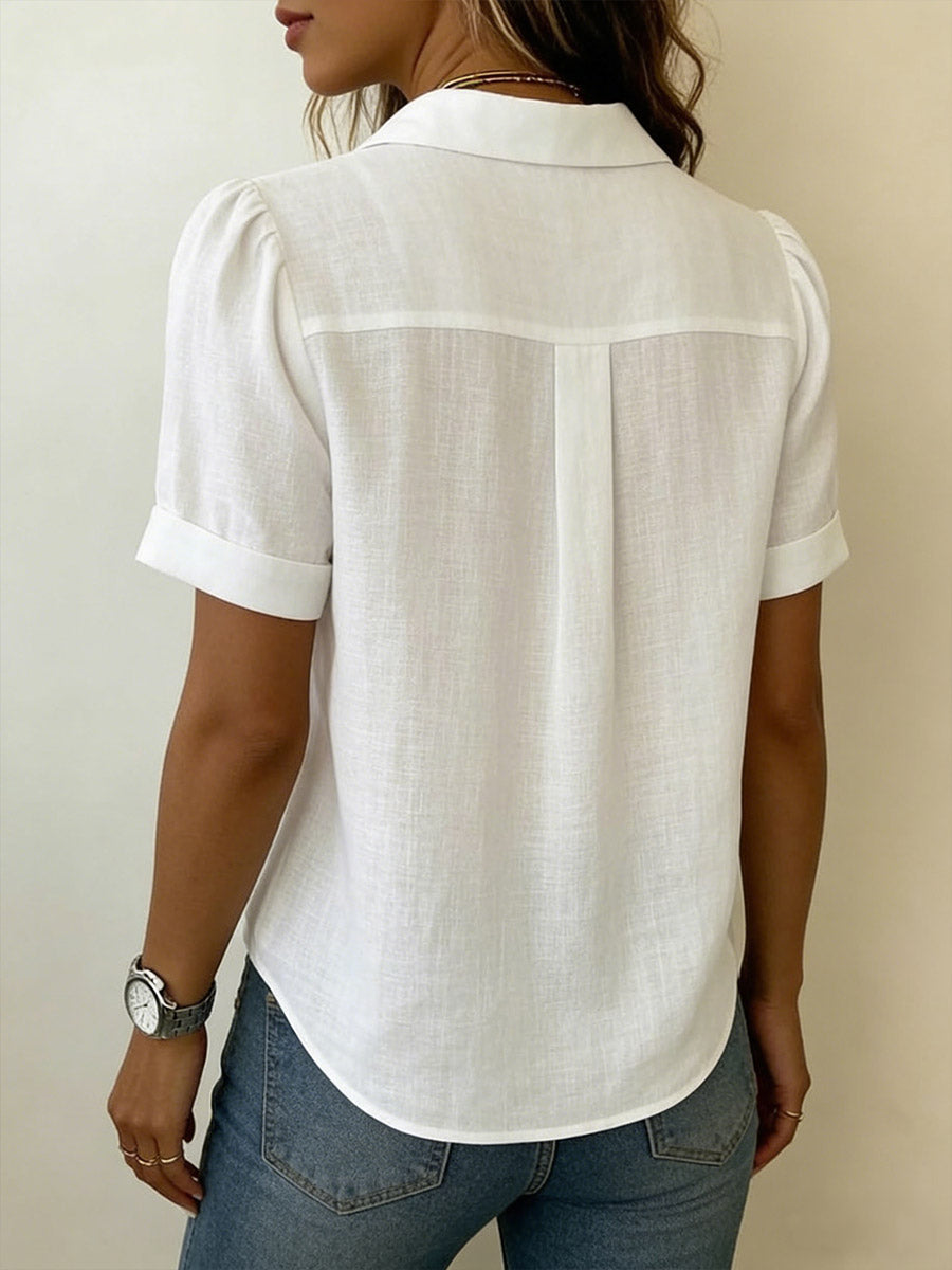 Ionea - Camisa de manga corta abotonada