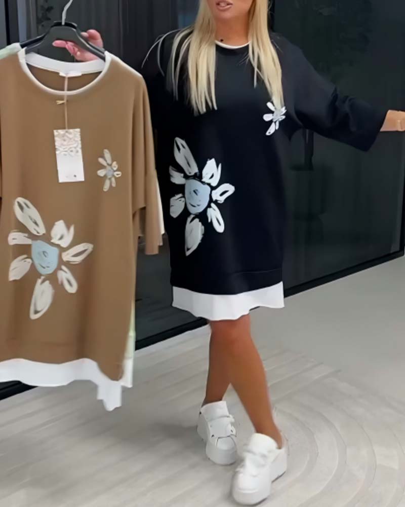 Helia - Vestido tipo sudadera de tacto suave