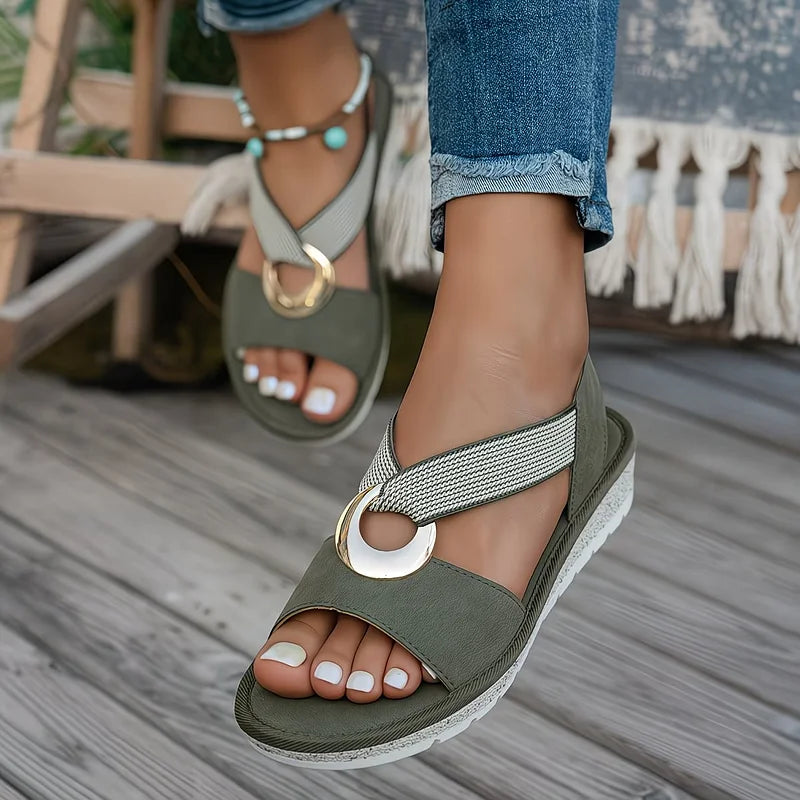 Maisie - Sandalias planas acolchadas