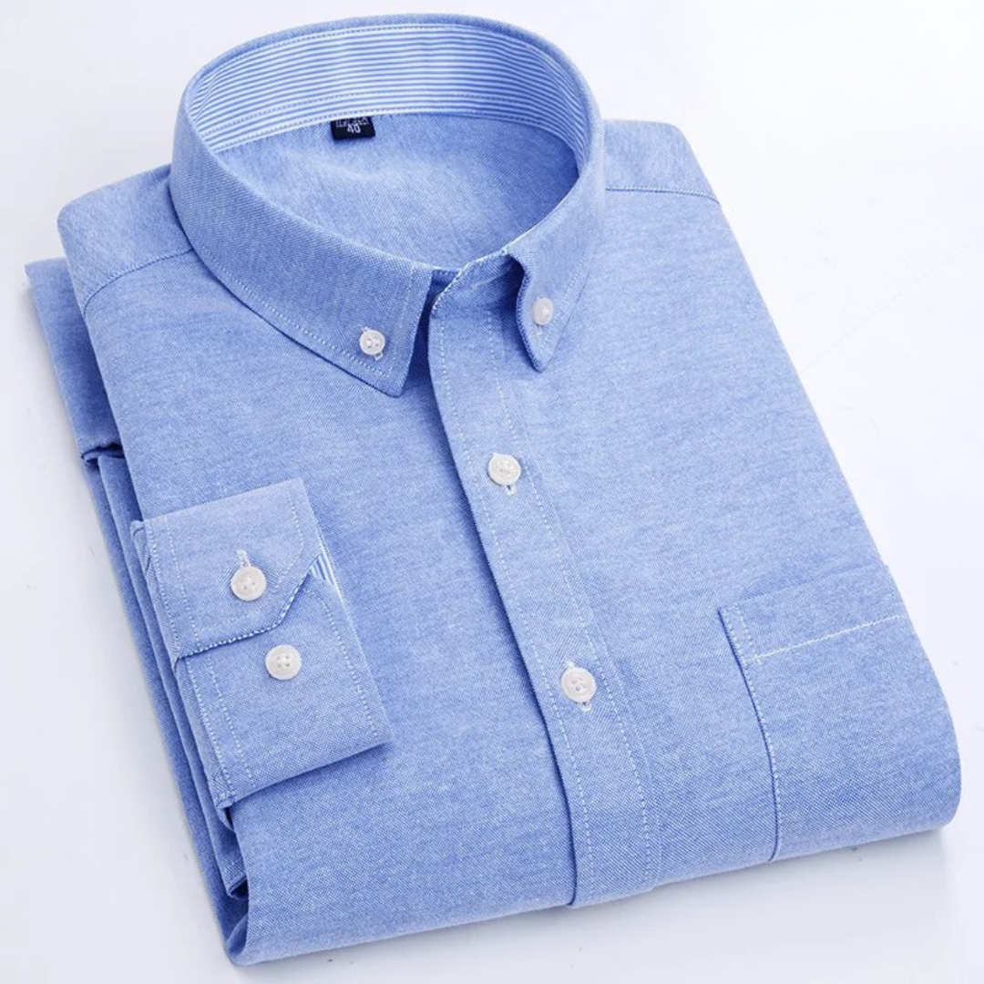 Edison - Camisa de botones de manga larga premium