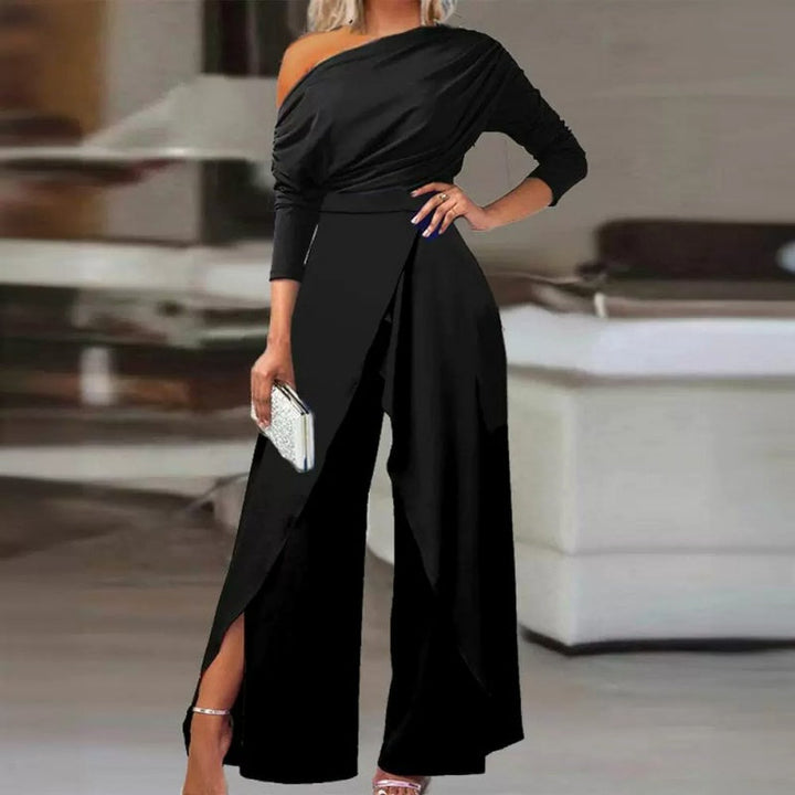 Vivia - Enterizo palazzo elegante de un solo hombro