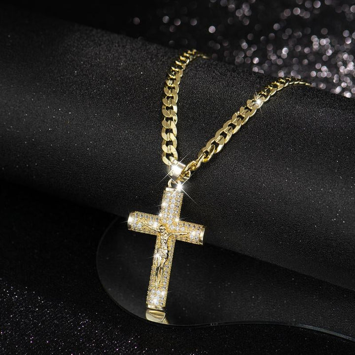 Elarayne - Collar con Colgante de Cruz